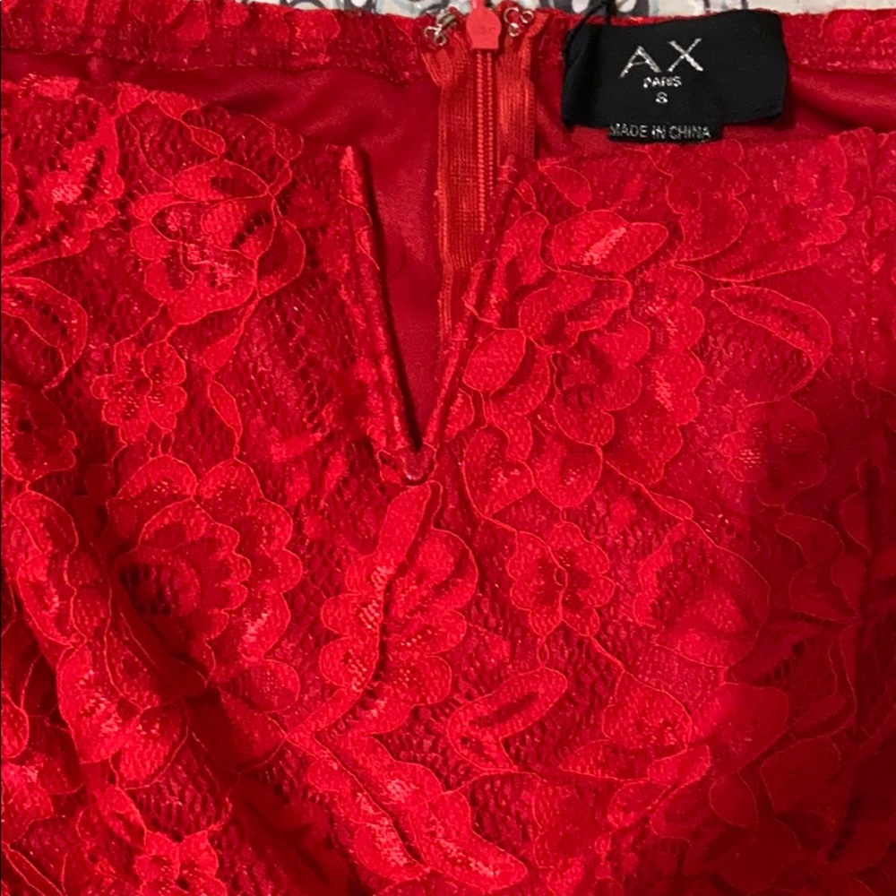 Red lace mermaid dress brand new with tags